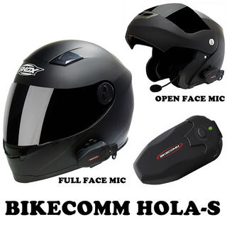 View Item Bikecomm HOLA-S Bluetooth Intercom Single Pack 